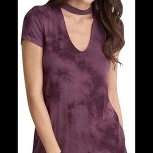 American eagle choker purple tie dye shirt
